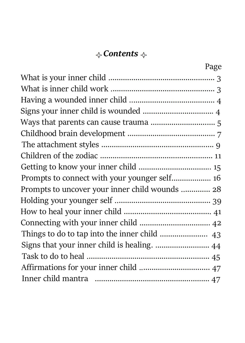HEALING YOUR INNER CHILD GUIDE AND WORKBOOK – Sisters Village