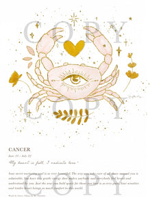 Cancer A4 Digital Print