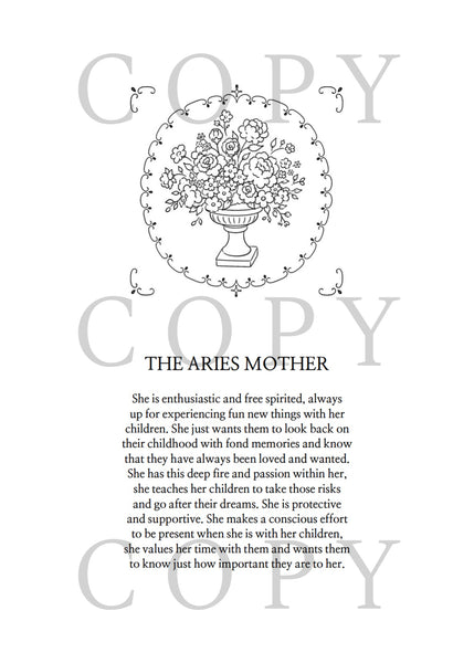 mothers of the zodiac prints