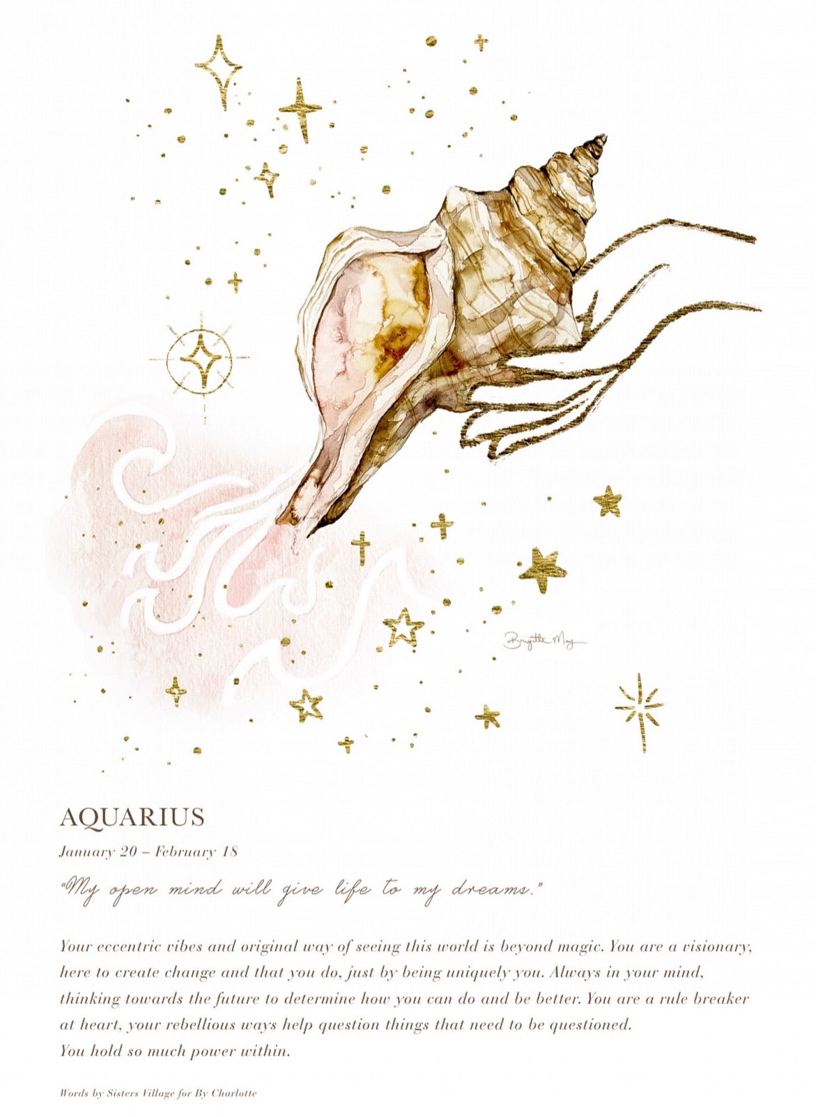 Aquarius A4 Digital Print