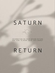 SATURN RETURN GUIDE